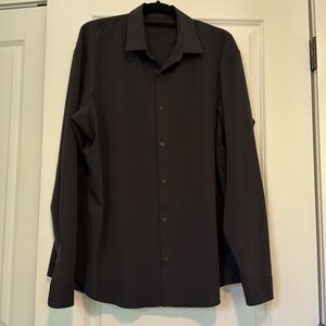lululemon mens long sleeve button up mesh